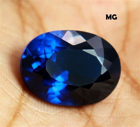 AAA Natural Flawless Ceylon Blue Spinel Loose Oval Cut Gemstone 10 20