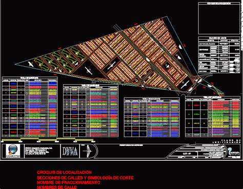 Fraccionamiento El Dorado En Dwg Mb Librer A Cad