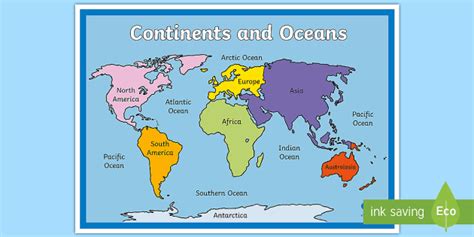 Map Of 7 Continents And 5 Oceans | SexiezPicz Web Porn