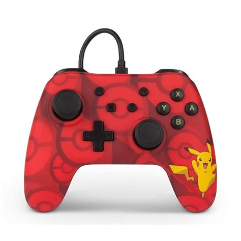 Power A Nintendo Switch Enhanced Wired Controller Pikachu Edition