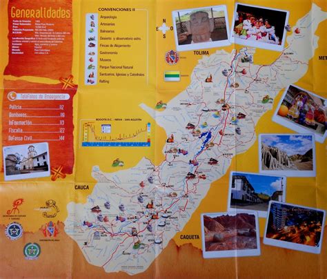 Arte Cultura Y Turismo Mapa Huila