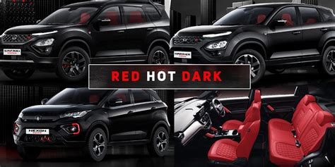 Tata Safari Harrier and Nexon Red Dark Edition Design, Safety,