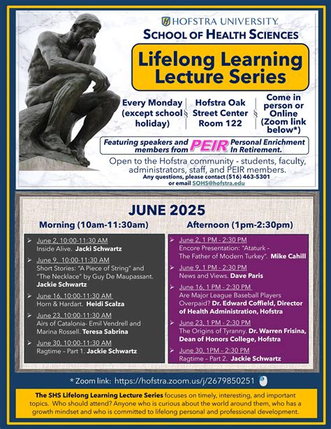 June 2025 PEIR@Hofstra Schedule by Hofstra University - Issuu