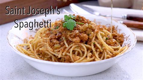 St Joseph S Day Spaghetti Youtube