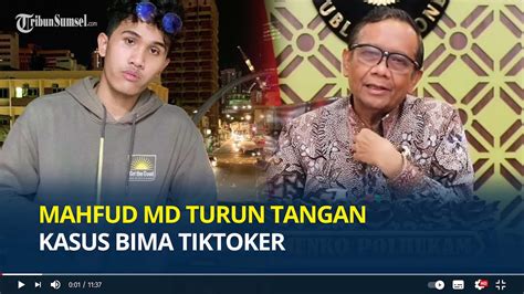 Mahfud MD Turun Tangan Kasus Bima Tiktoker Kritik Lampung Saya Tak