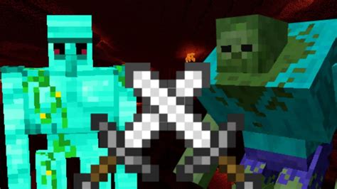 Zombie Mutante Vs G Lem De Diamante Minecraft Youtube