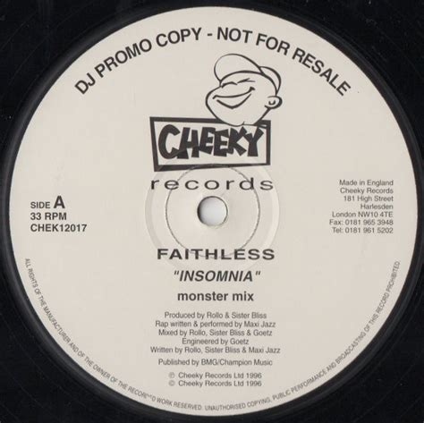 Faithless - Insomnia (1996, Vinyl) | Discogs