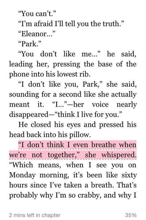 Their Love Is So Unique Eleanor Y Park Frases Eleanor And Park Quotes