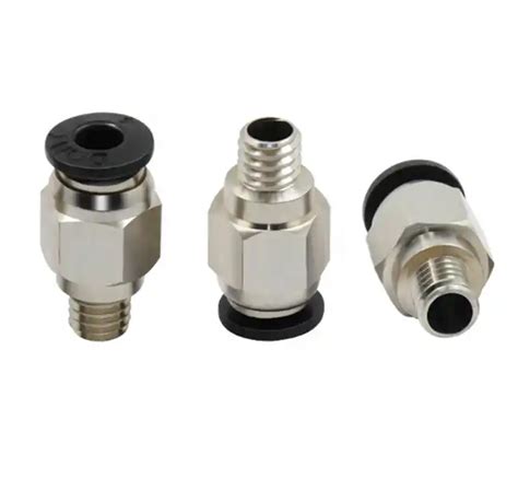 3D Printer Pneumatic Fittings PC4 01 PC4 M5 PC4 M6 Bore 4mm PTFE Tube