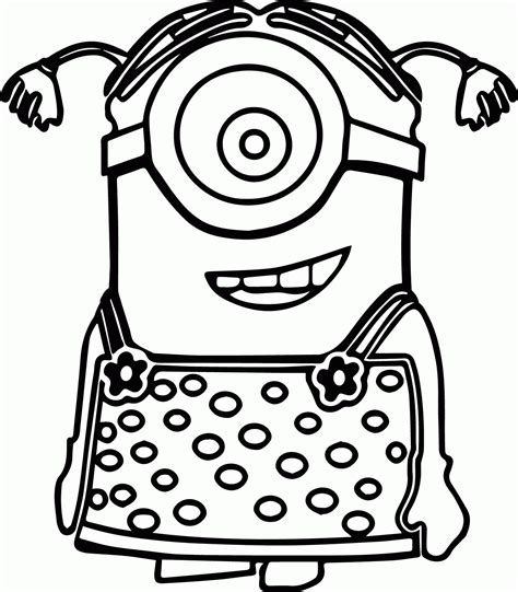 Girl Minion Coloring Page Wecoloringpage Coloring Home 5292 Hot Sex Picture