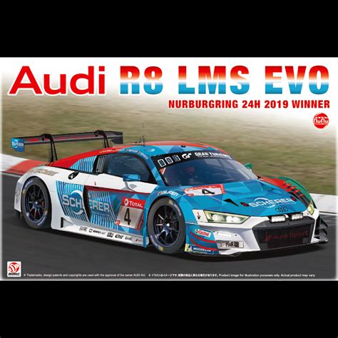 Nunu Audi R Lms Evo Nurburgring Hour Winner Model Kit Scale