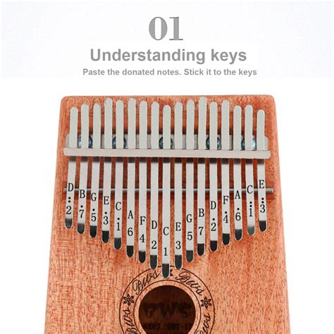 Key African Mahogany Wooden Kalimbas Thumb Piano Finger Percussion