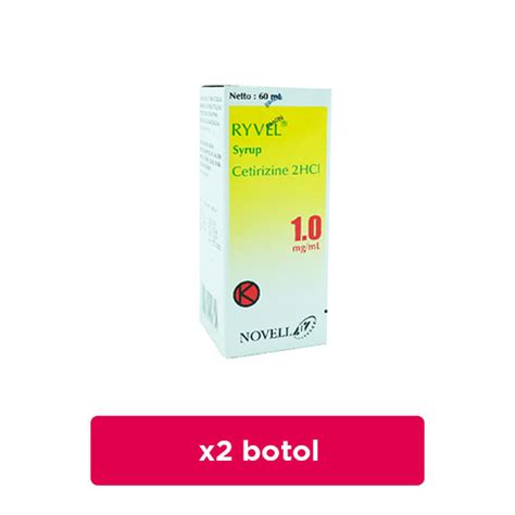 Ryvel Sirup 60 Ml 2 Botol Hemat Borongan Kegunaan Efek Samping