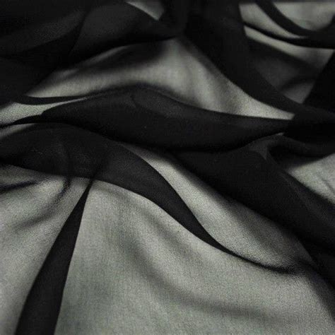 54 10 Yards Black Solid Color Sheer Chiffon Fabric By The Bolt Efavormart