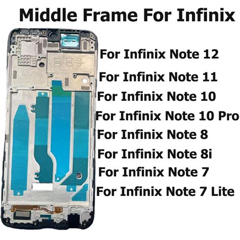 Novaphopat Middle Frame For Infinix Note I Pro Smart