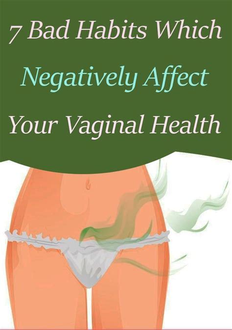 7 Bad Habits Which Negatively Affect Your Vaginal Health Healthy Food