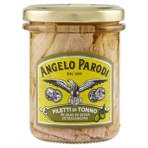 Angelo Parodi Filetti Di Tonno In Olio Di Oliva Extravergine G