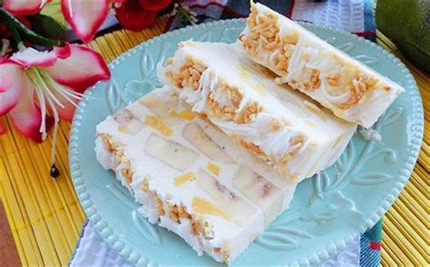 cach lam kem chuoi sua dua mat lanh giai nhiet