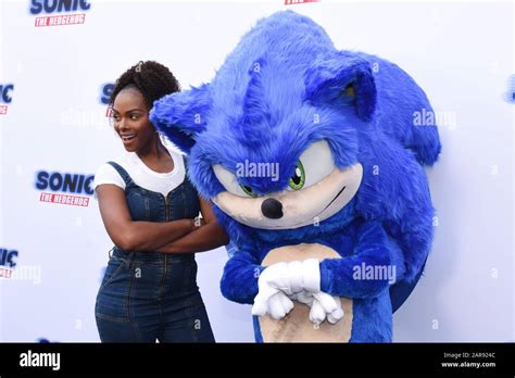 25 January 2020 Hollywood California Tika Sumpter And Sonic The