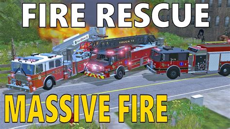 Farming Simulator 17 Fire Rescue Old Truck Fire Massive Building Fire New Tower New