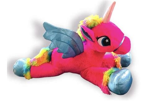 Unicornio Peluche Con Alas Brillantes Cm Gigante Env O Gratis