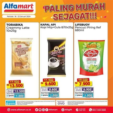 Promo Alfamart Paling Murah Sejagat Januari Aneka Produk