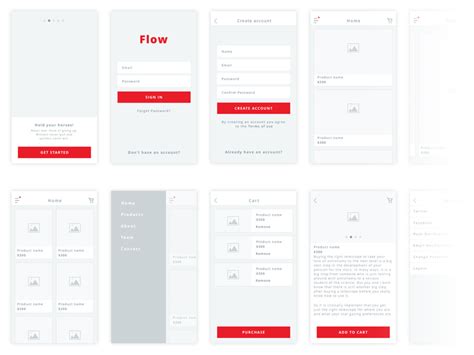 Flow Ios Wireframe Kit Sketch Freebie Download Free Resource For