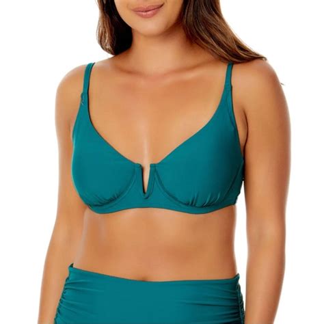 Anne Cole Swim Nwt Anne Cole Ocean Green Women Bikini Swim Top