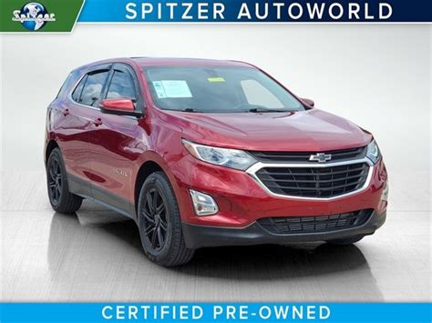 Pre-Owned 2018 Chevrolet Equinox LT FWD 4dr LT w/1LT in Amherst #26444NF | Spitzer Chevrolet of ...