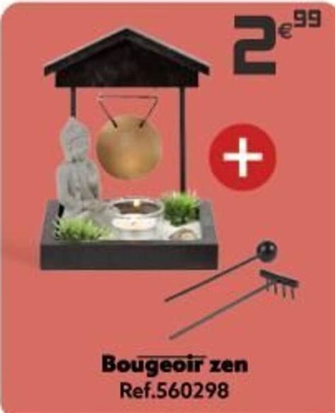 Promo Bougeoir Zen Chez Gifi