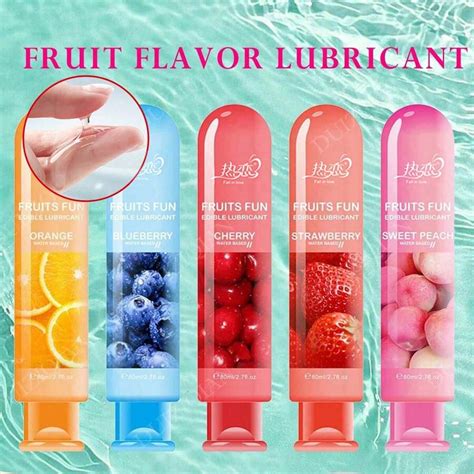 Water Based Lube Fruit Flavor Lubricant 1pc Female Orgasm Safe Lubricant Skin Friendly Water