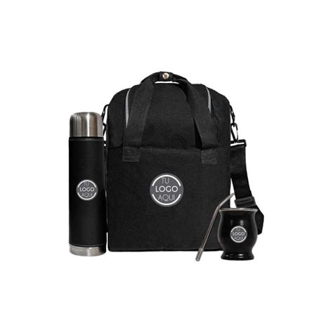 Kit Matero Negro Plus Personalizado Mundo Set Matero