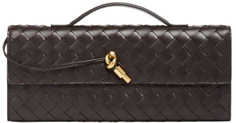 Bottega Veneta Andiamo Clutch Bag In Black Lyst