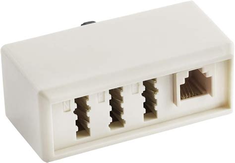 BestPlug Telefon Fax Adapter Verteiler Splitter Weiche Verbindungsstück