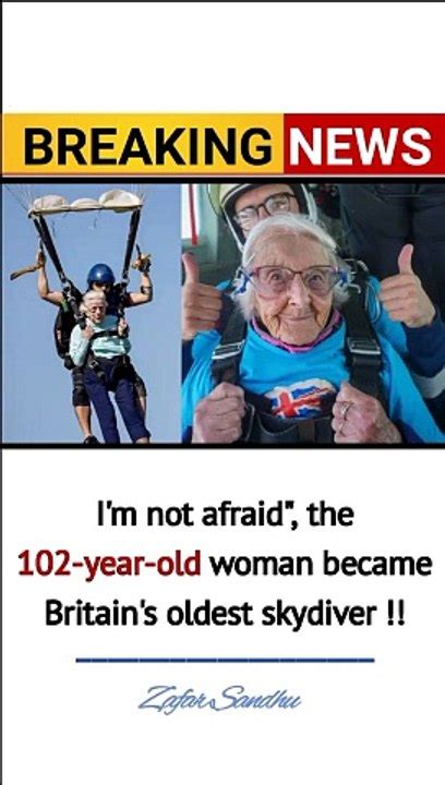 Im Not Afraid The 102 Year Old Woman Became Britains Oldest