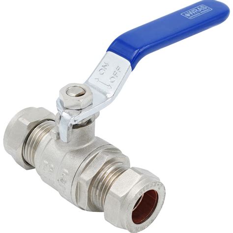 Made4trade Lever Ball Valve 15mm Blue Toolstation