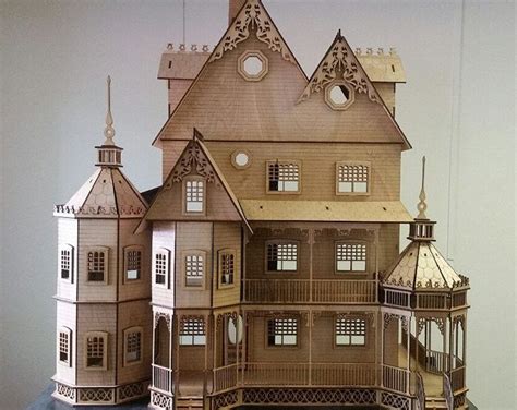 Leon Gothic Victorian Masion Dollhouse Etsy Mansion Dollhouse