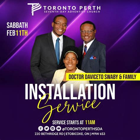 Perth Pastoral Installation Service Adventist Ontario Conference Website