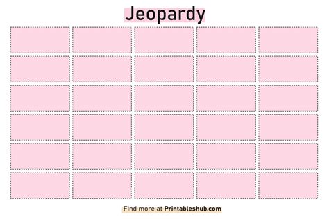 Printable Blank Jeopardy Templates [PDF Included] - Printables Hub