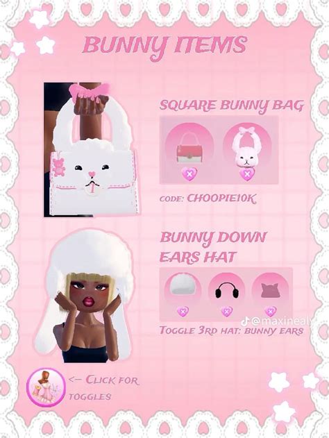 Bunny Hat Bag In 2024 Dress To Impress Impress Aesthetic Roblox