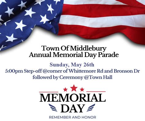 2024 Memorial Day Parade Middlebury Ct