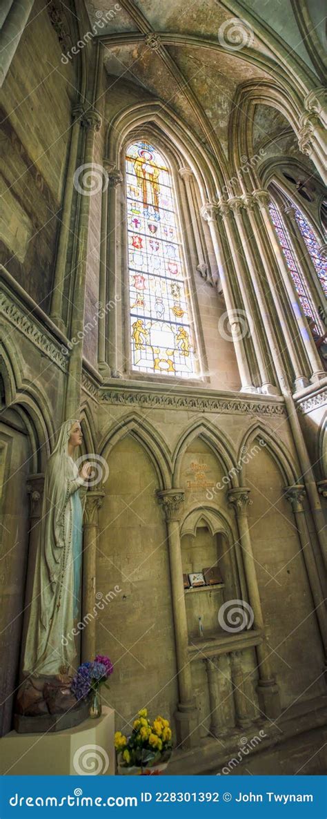 Interior View Of The Bayeux Cathedral France 2 Editorial Photography