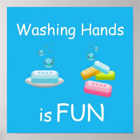 Funny Washing Hands Poster