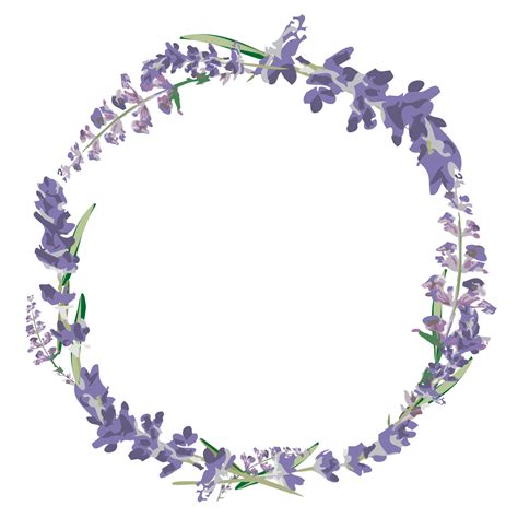 Lavender Wreath Clipart 11976286 Png