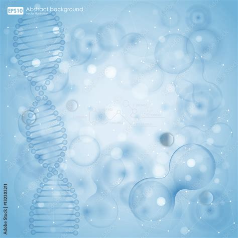 science background  cells hud blue cell background life