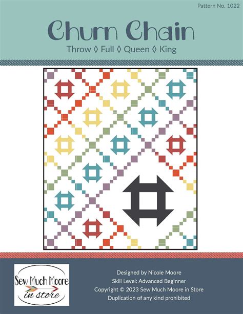 Churn Chain Quilt Pattern Pdf Pattern Sew Much Moore