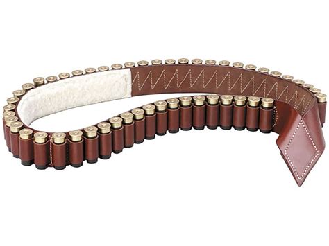 Triple K 208 Shotgun Shell Bandolier 12 Ga 50 Round Leather Walnut Oil