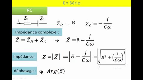 Courant Alternatif Calcule De Limp Dance Et Le D Phasage Circuit En