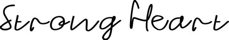 Strong Heart Font