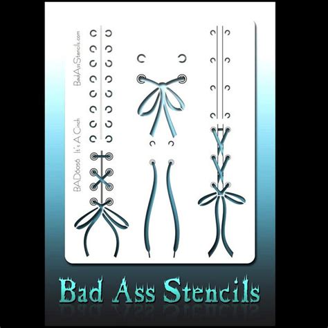 Bad Ass Body Painting Stencil BAD 6056 IT S A CINCH Face Paint World